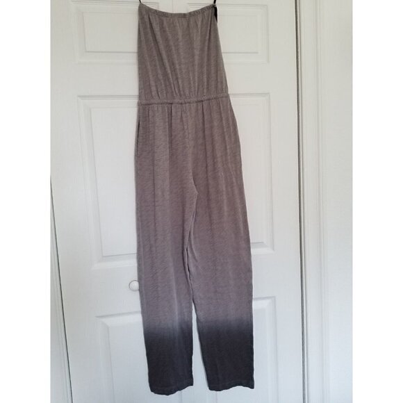 ATM Anthony Thomas Melillo Ombr'e Slub Jersey Jumpsuit Concrete Gunmetal Sz M - Picture 3 of 14